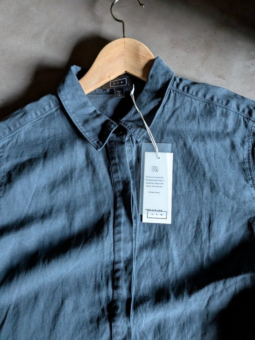 AYR | Button-Up Shirt in Dark Teal - Picture 8 of 16